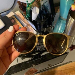 Gold Framed Rayban Ps